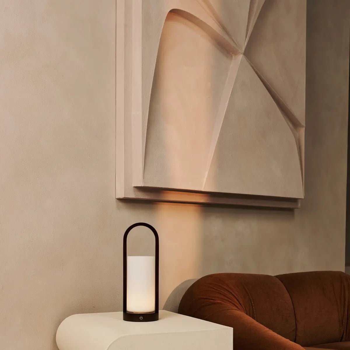 Evie Donkerbruine Oplaadbare Houten Tafellamp | Dimbaar, draadloos en 3 lichtmodi