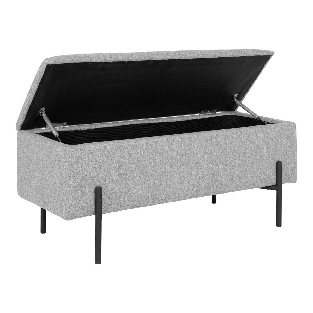 Watford Bank - Lichtgrijs, polyester, 95x36,5x43cm