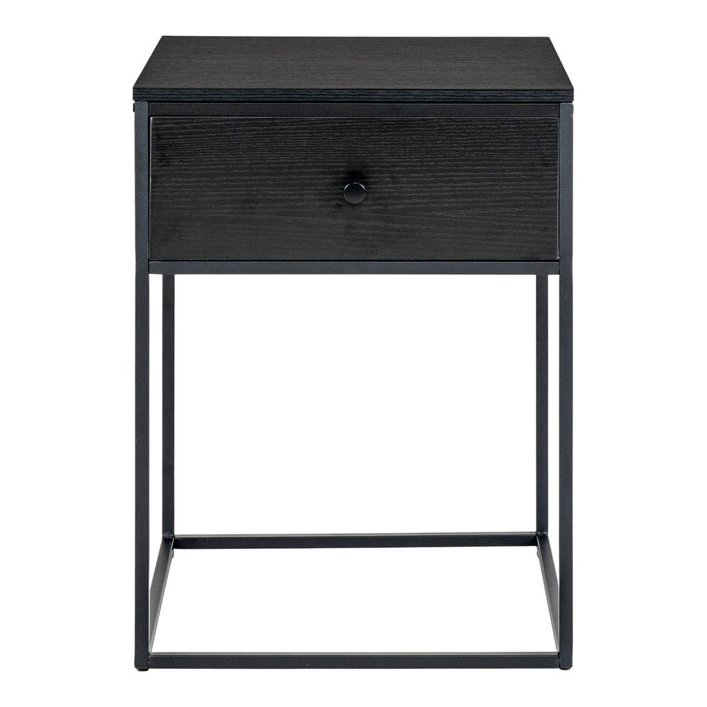 Vita Bijzettafel - zwart, staal, 40x40x55cm