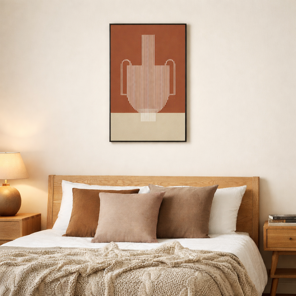 Wanddecoratie  Donkerbruin