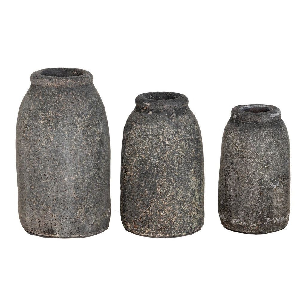 Velas Decoratievazen - Antiek Lichtgrijs, Terracotta - Set van 3
