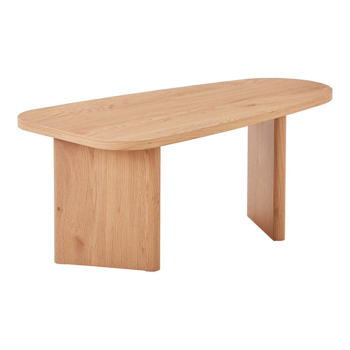 Melo -salontafel - Natuurlijk, MDF/Decor Paper, 100x50x41 cm