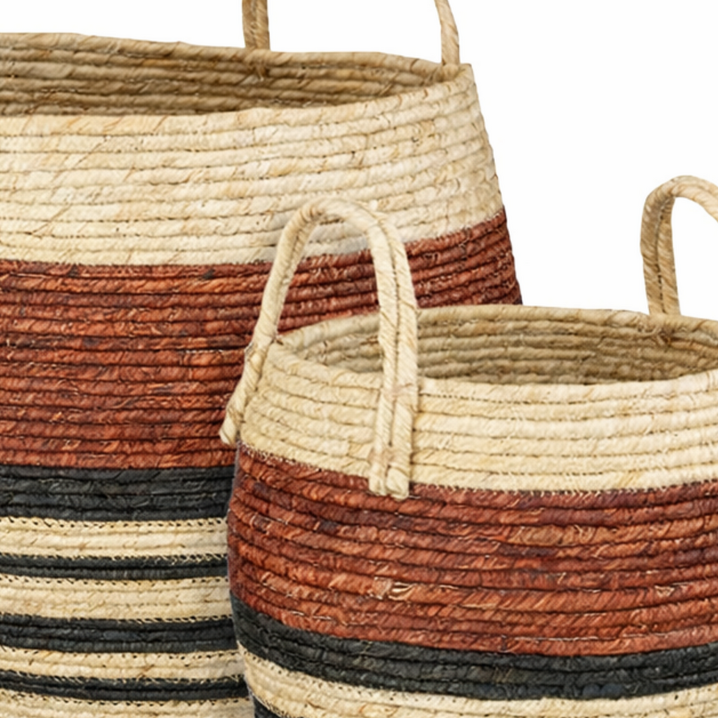 Opbergmand set  Bruin