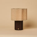 Eloïsa Dark Brown Rechargeable Table Lamp | Linen Blend, Modular & Dimmable