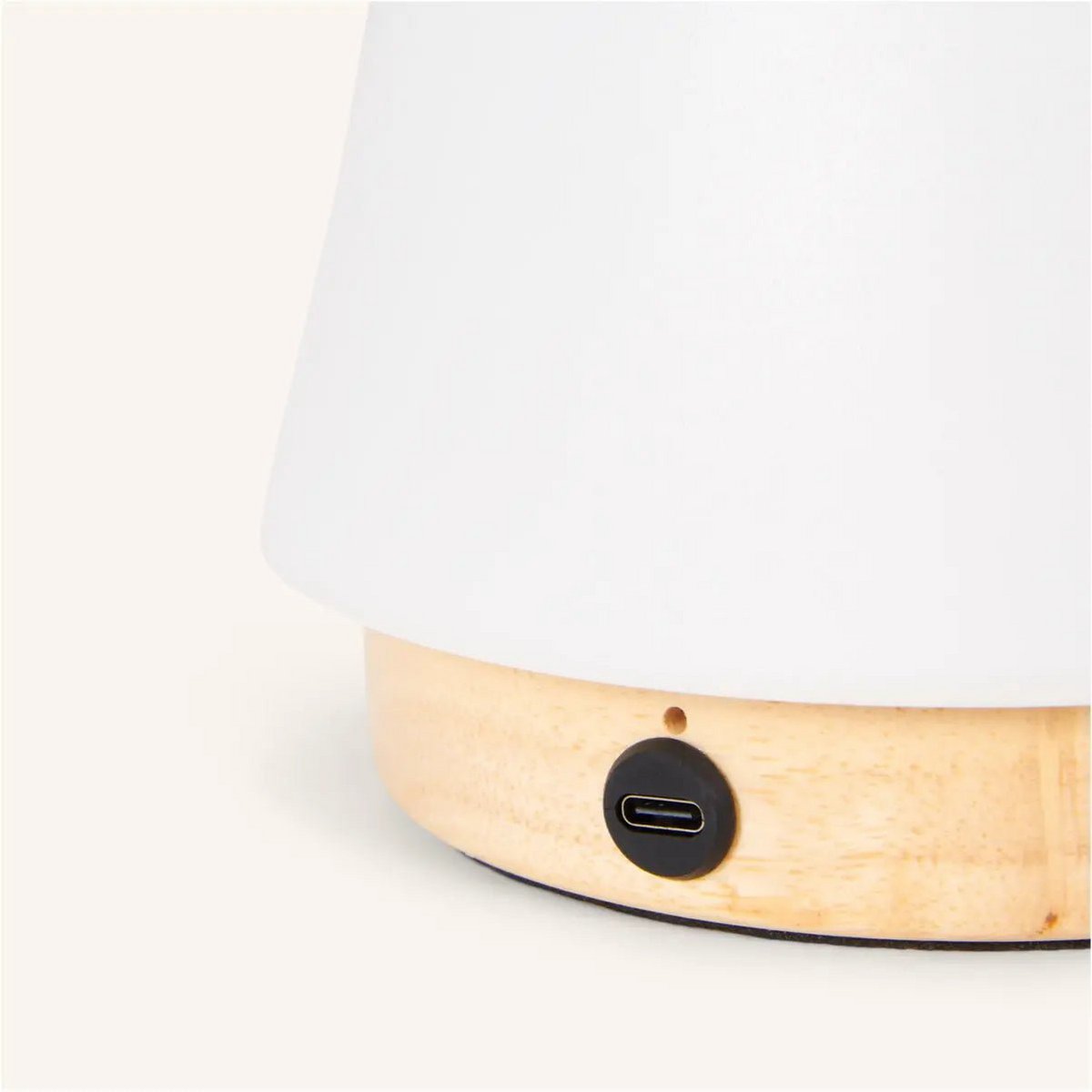 Liv Lichtbruin Oplaadbare Lamp | Leren band, dimbaar en 3 lichtmodi