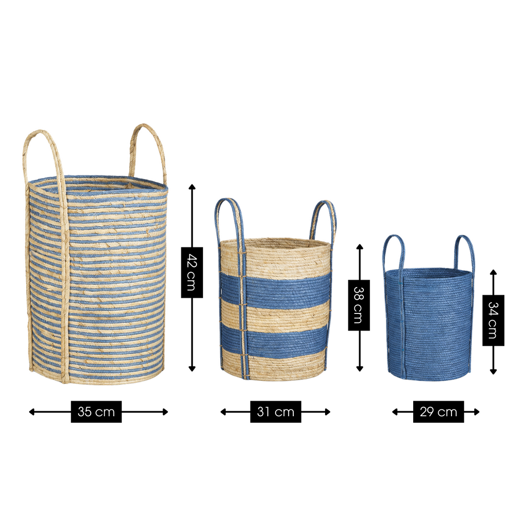 Plantenmand set  Blauw