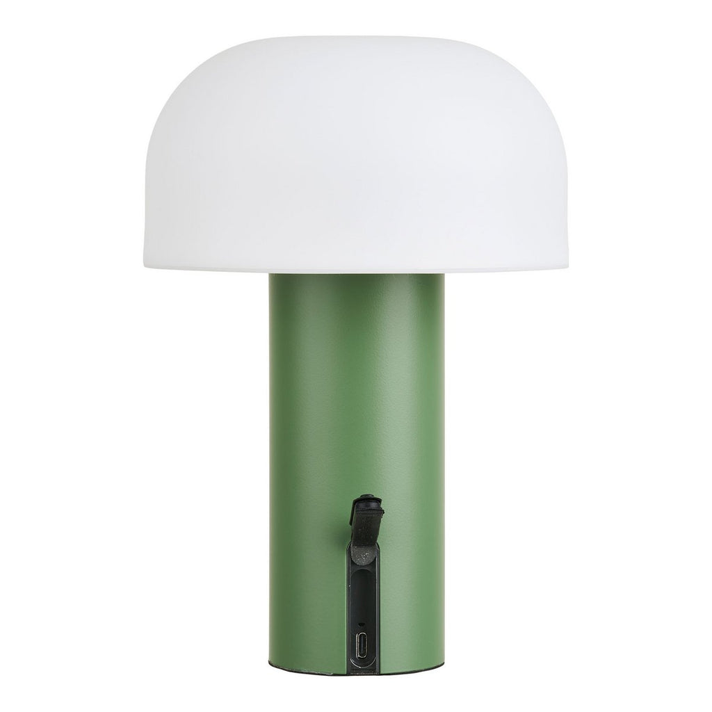 Soham LED Lamp, oplaadbaar, wit/groen