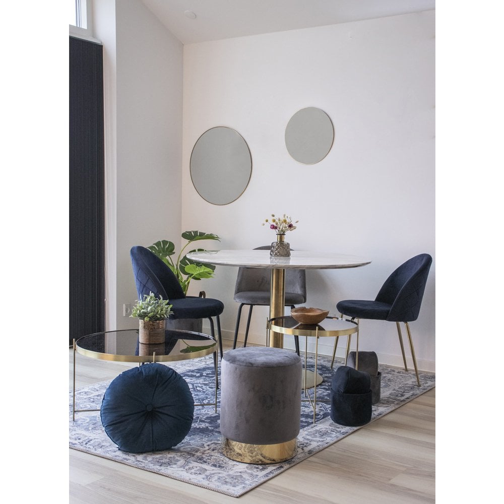 Havana Vloerkleed - Blauw, Chenille Polyester, 160x230cm