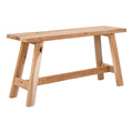 Barcelona Bank - Natuurlijk teak, 90x25x45cm