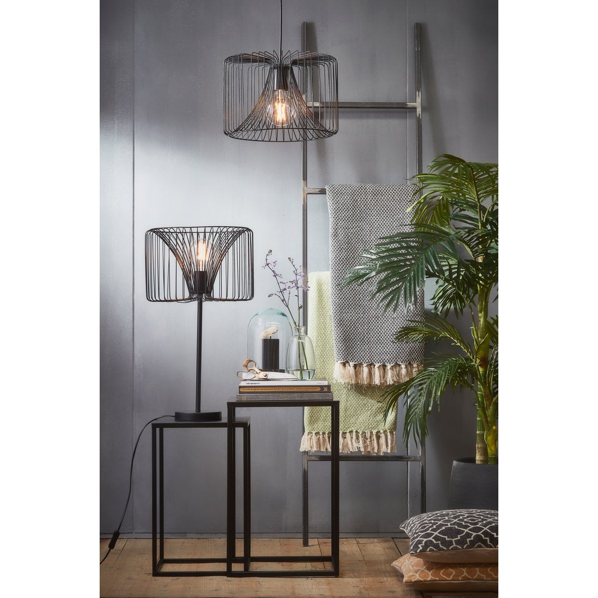 Bijzettafel set Goa Zwart