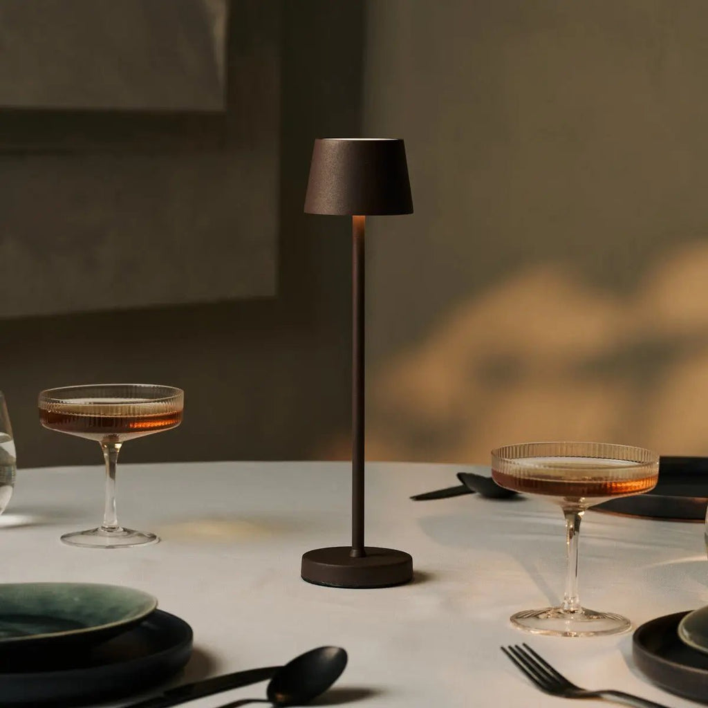 Vondel Mini Mokka Bruin Snoerloze Lamp | Dimbaar en perfect voor horeca