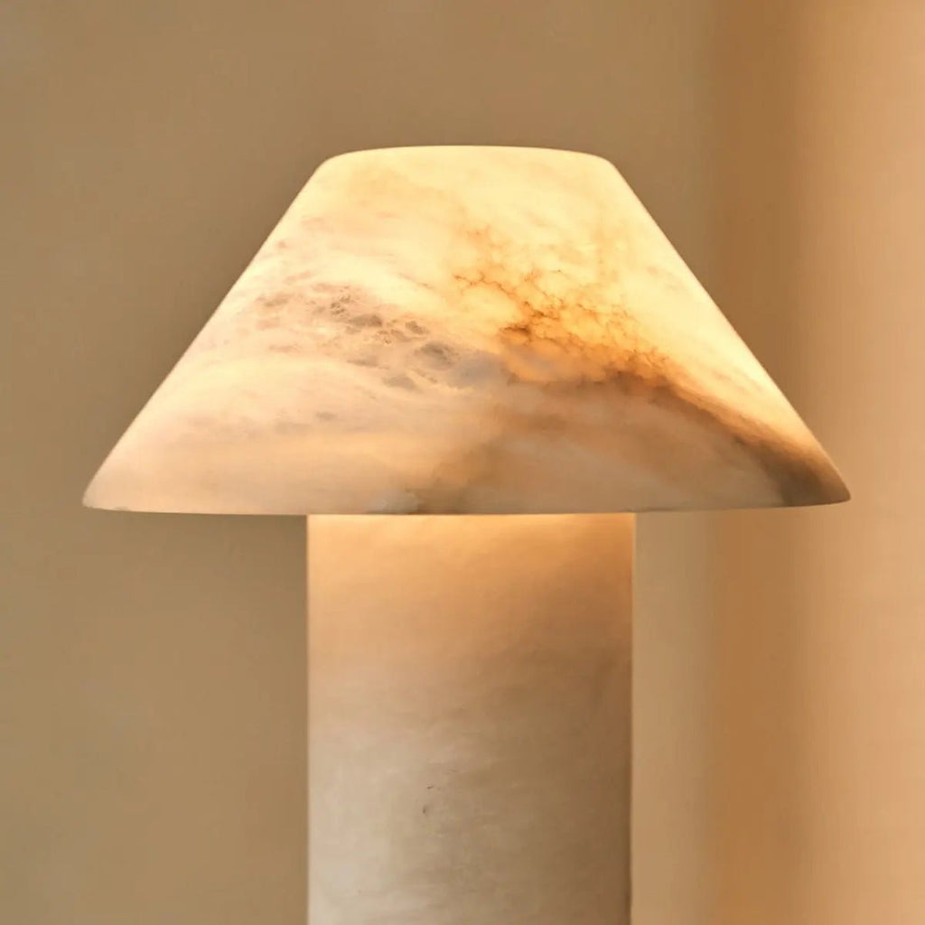 Eleonora Stijlvolle Albasten Lamp | Uniek ontwerp met zachte gloed