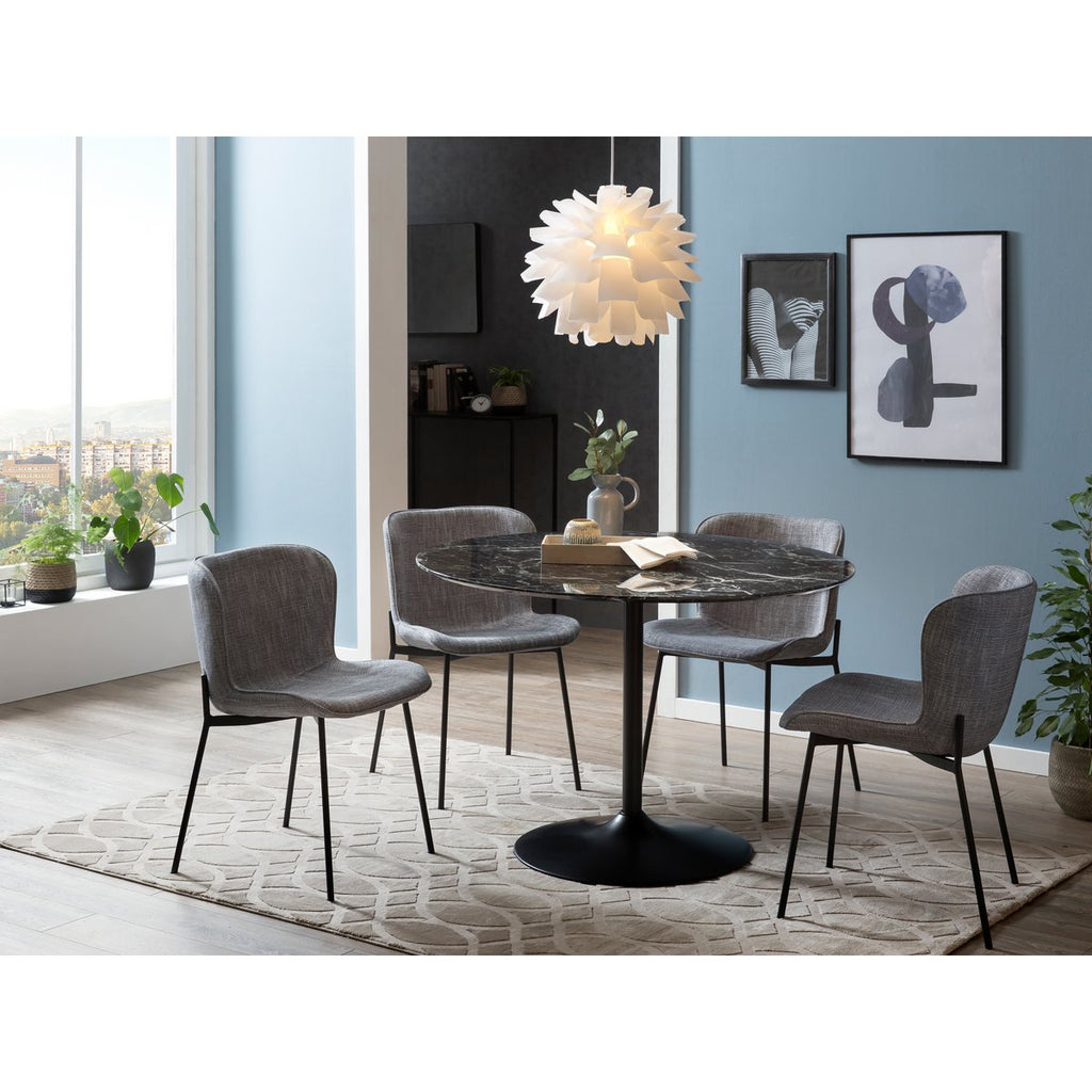 Zwarte ronde tafel Ø 110 cm