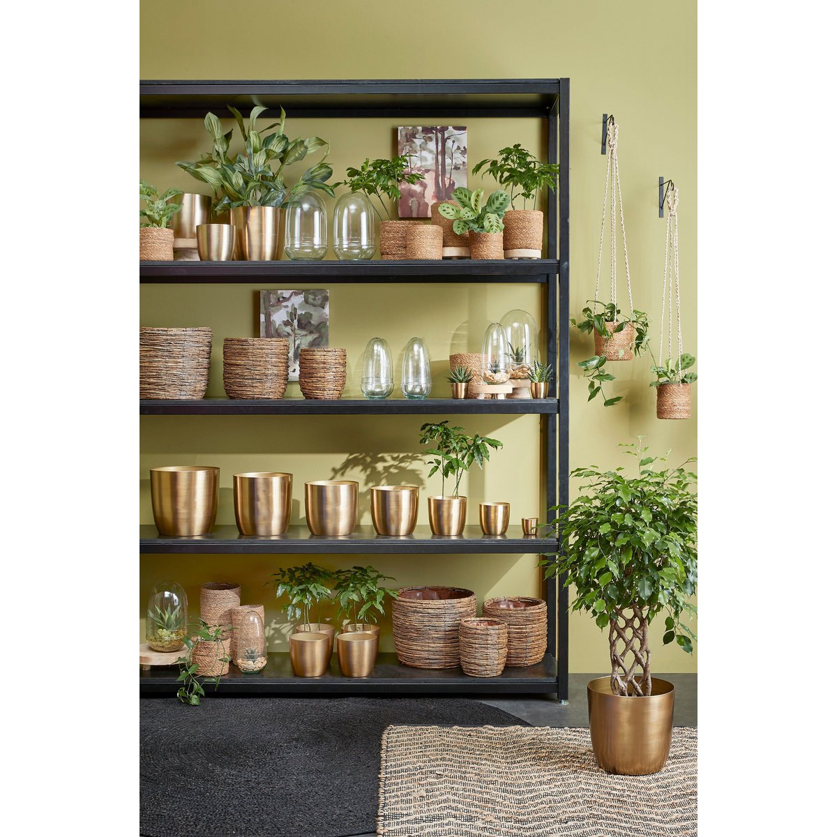 Plantenmand set Atlantic Lichtbruin