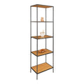 Vita Plank - Natuurlijke eikenlook, staal, 51x36x170cm