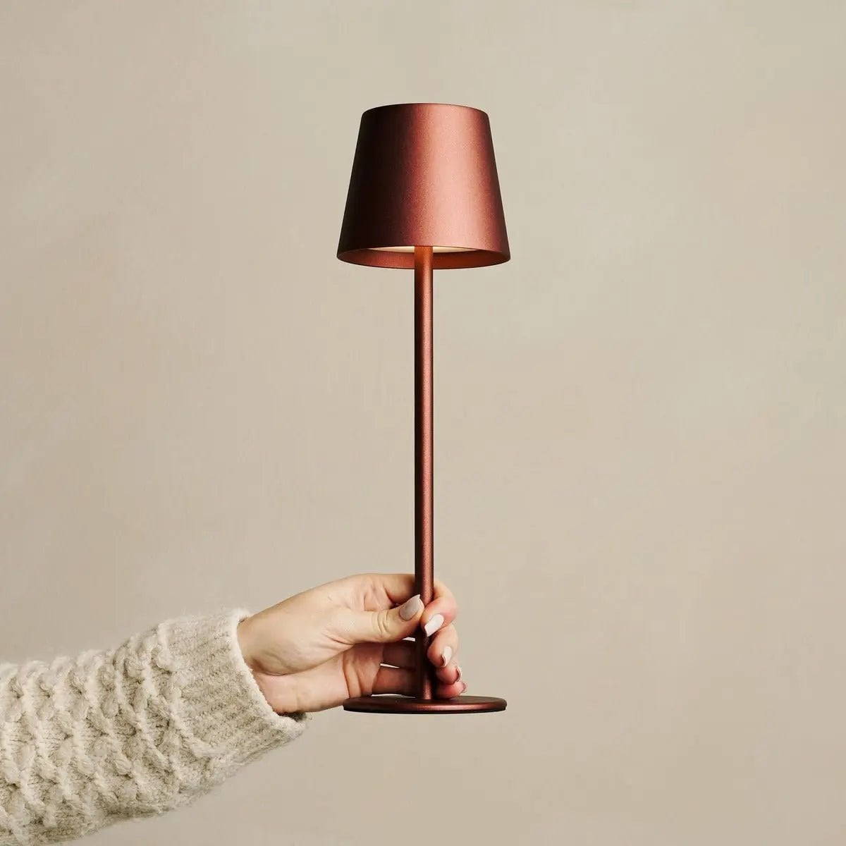 Jasper Brons Draadloze Lamp met Batterij | Dimbaar en 3 lichtniveaus