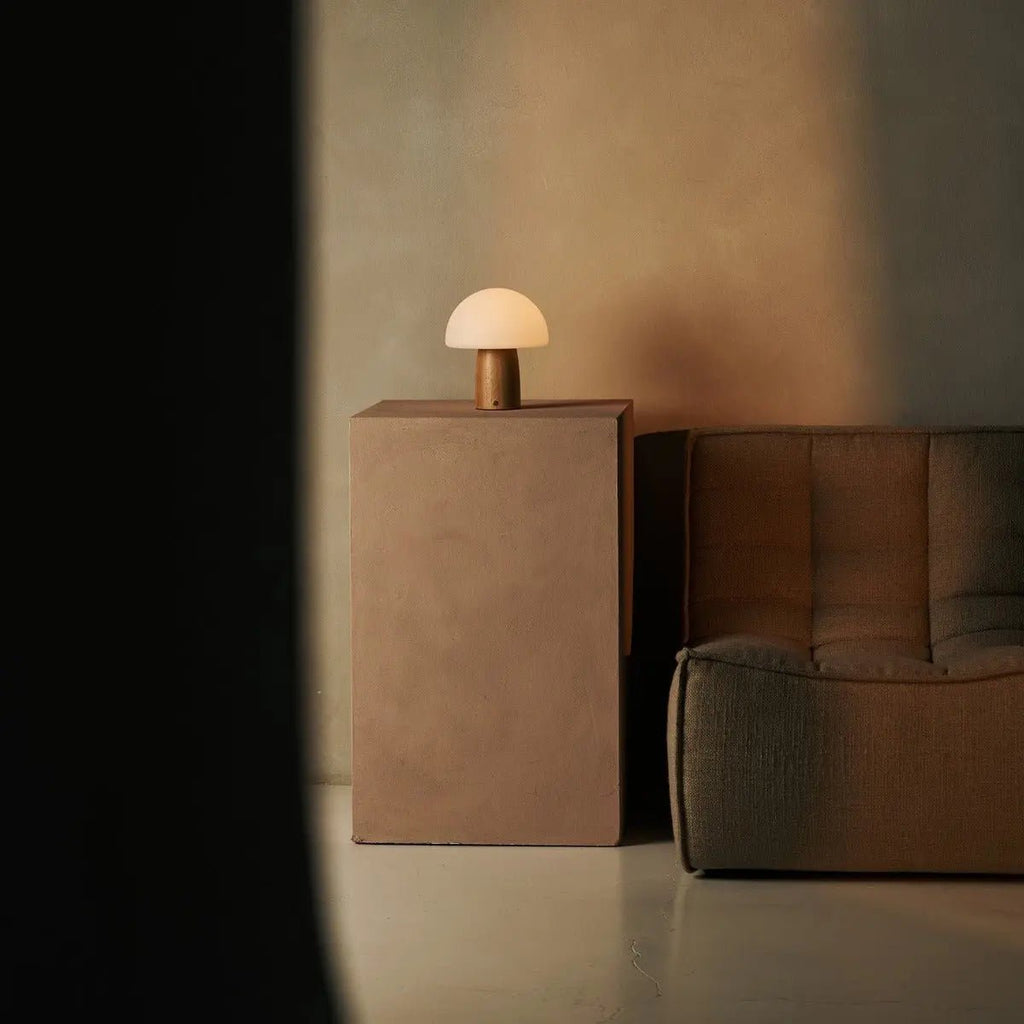 Mia Lichtbruine Stijlvolle Draadloze Tafellamp | Elegant, dimbaar en functioneel