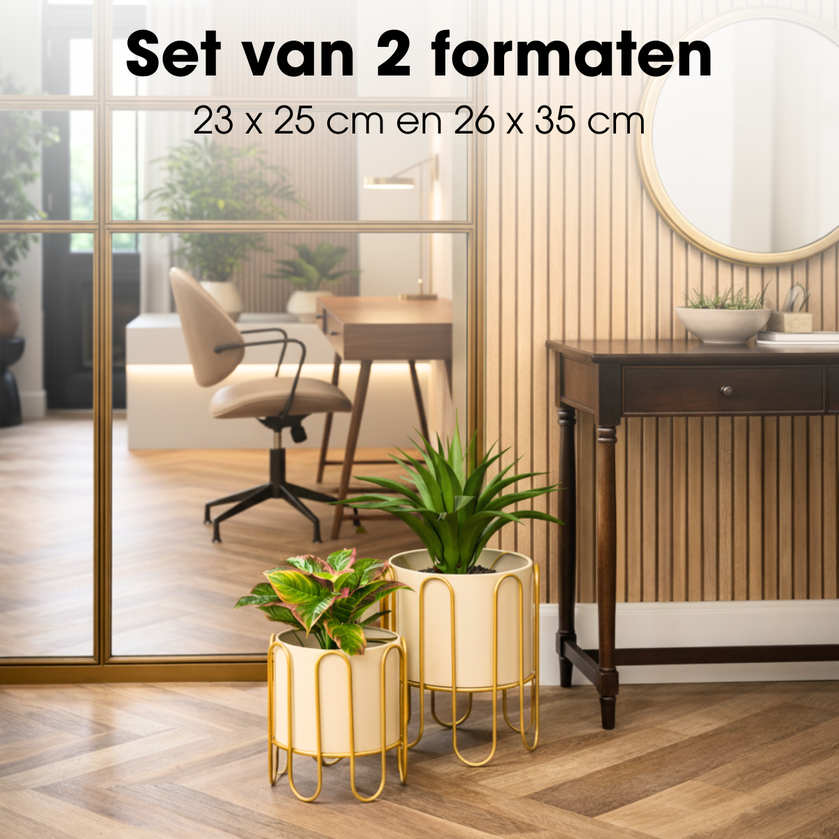 Bloempot binnen Dione Bruin
