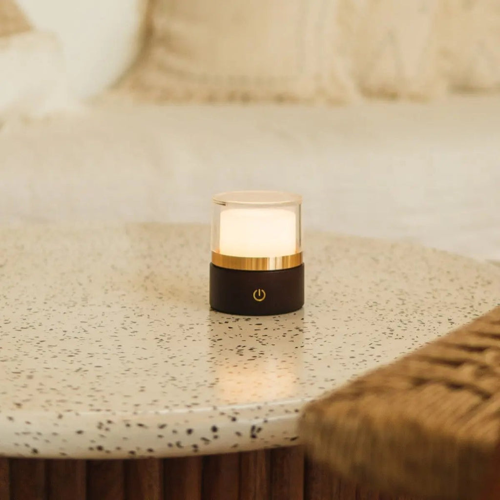 Leo Donkerbruin Draadloze Oplaadbare Lamp | Compact, dimbaar en USB-oplaadbaar