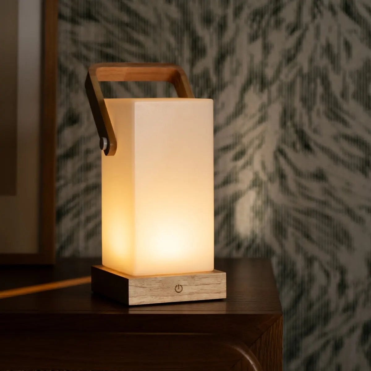 Harper Lichtbruine Houten Lamp | Draagbaar, oplaadbaar en veelzijdig