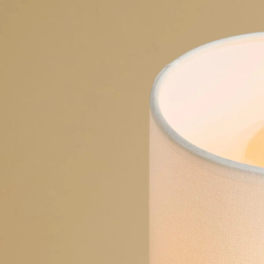 Boris Lichtbruine Lamp | Snoer- en stoffen kaplamp