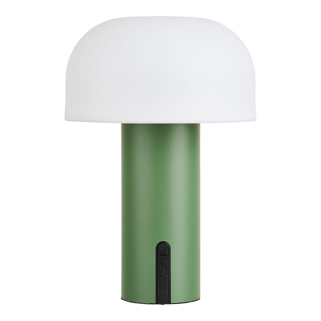 Soham LED Lamp, oplaadbaar, wit/groen