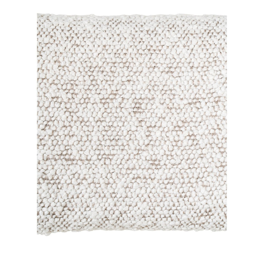 Badalona Counter Chair - Wit Bouclé, zwarte poten, 46x39x90 cm