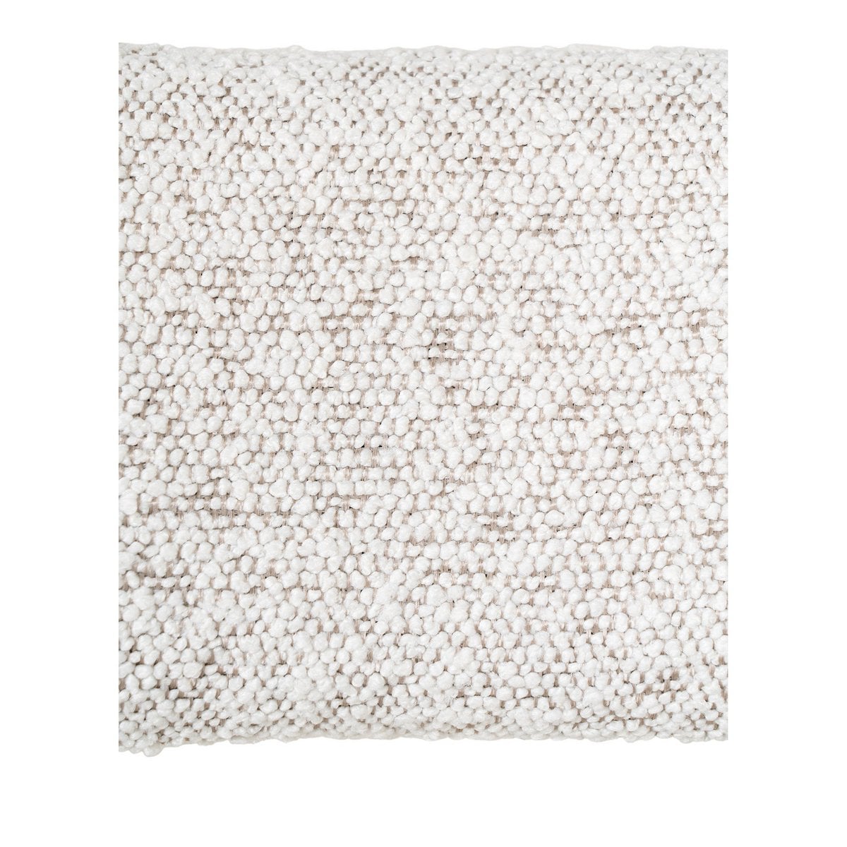 Badalona Counter Chair - Wit Bouclé, zwarte poten, 46x39x90 cm