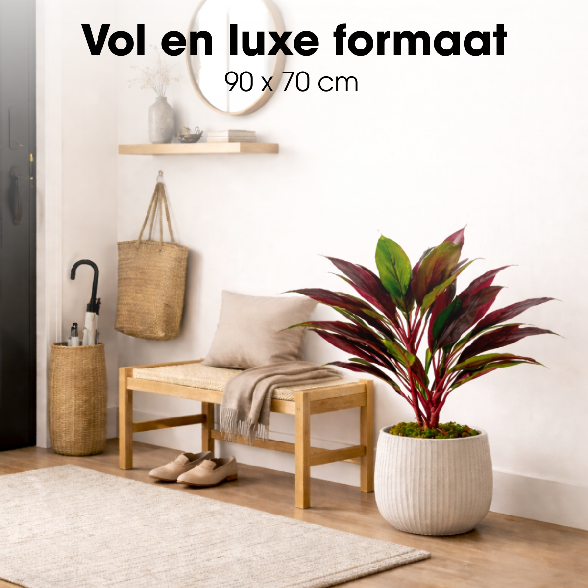 Kunstplant Cordyline Rood