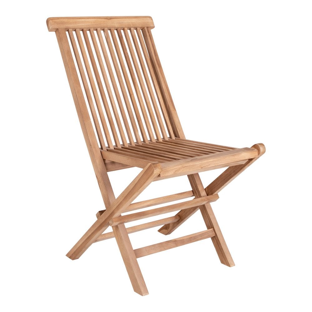 Toledo Eetkamerstoel - Natuurlijk, Teak, 62x46x89 cm - Set van 2