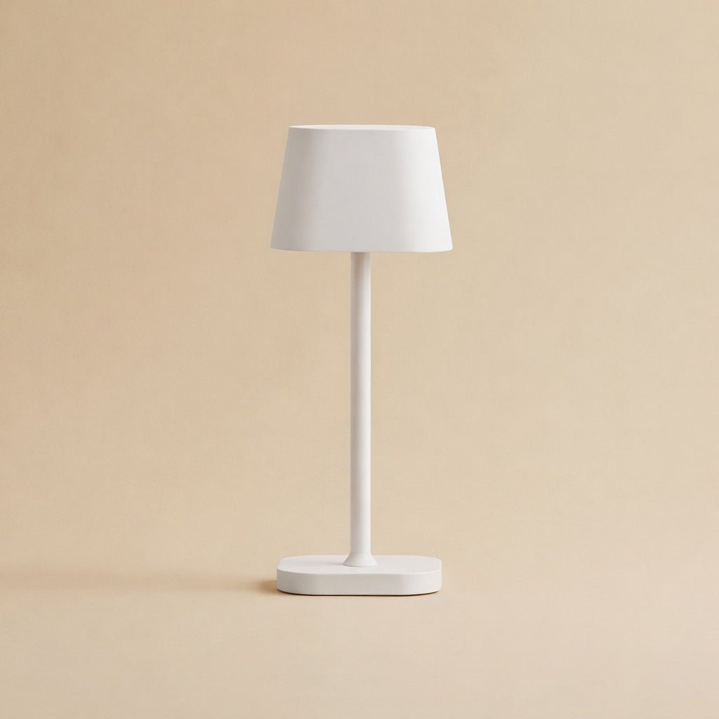 Ava Witte Oplaadbare Tafellamp | Stijlvolle, draadloze en dimbare verlichting