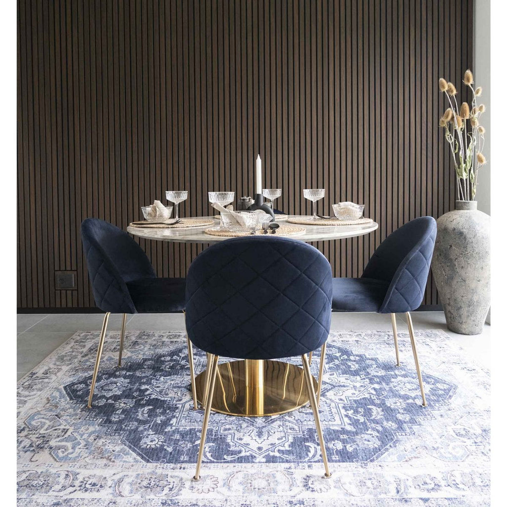 Havana Vloerkleed - Blauw, Chenille Polyester, 160x230cm