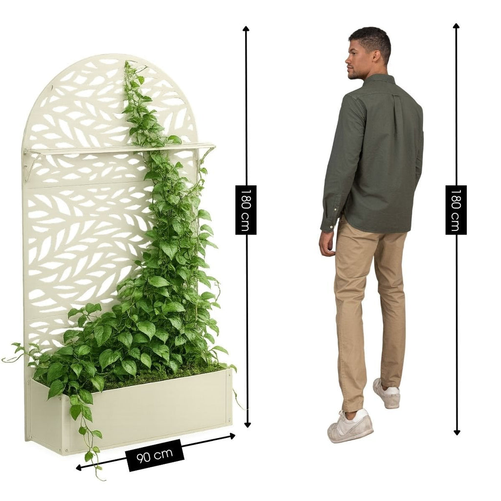 Plantenstandaard buiten Sapri Gebroken wit