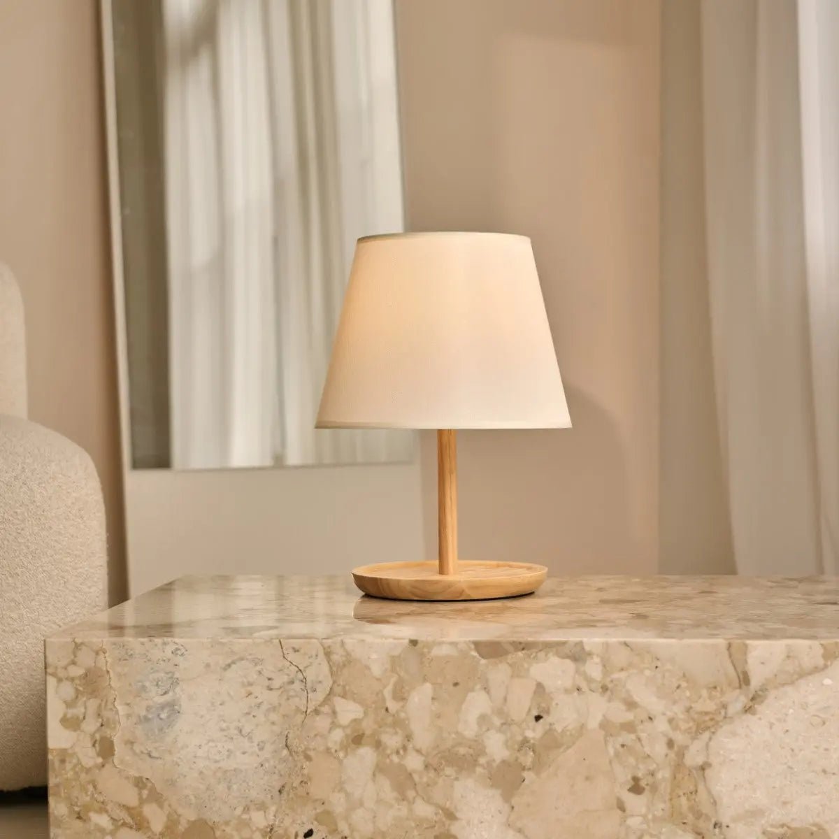 Emily Lichtbruine Houten Lamp | Kabel & Duurzaam Ontwerp