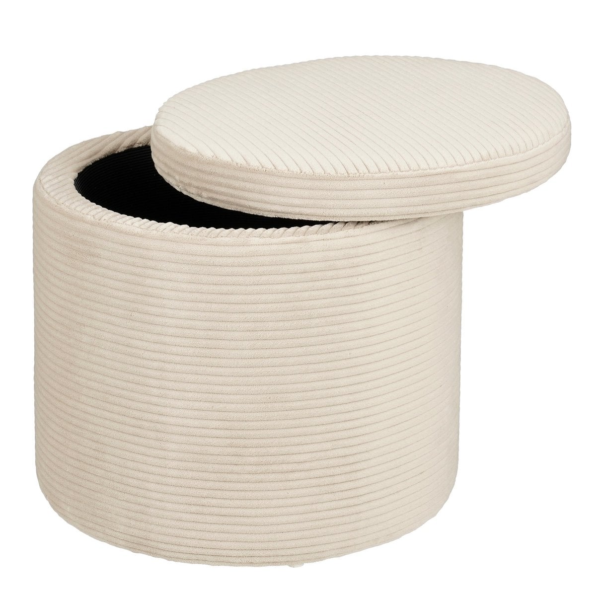 Poef Pouffe Gebroken wit