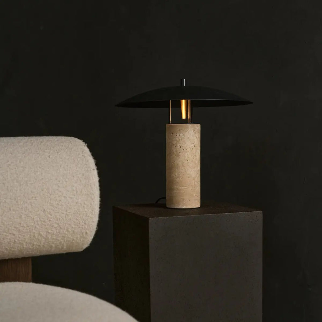 Nicolaas Travertijnlamp | Elegant en tijdloos ontwerp