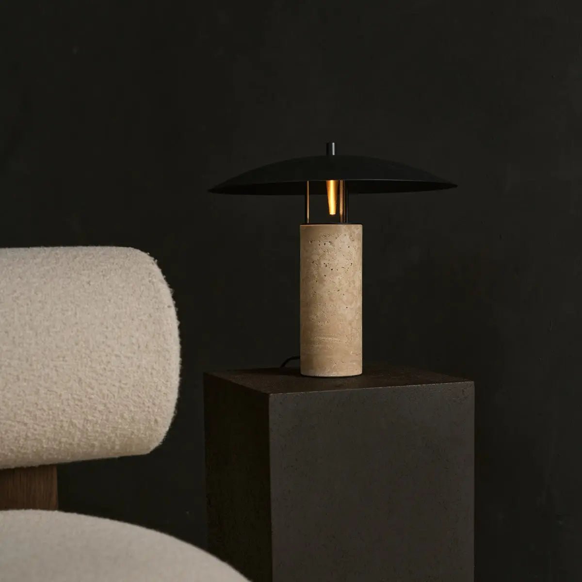 Nicolaas Travertijnlamp | Elegant en tijdloos ontwerp