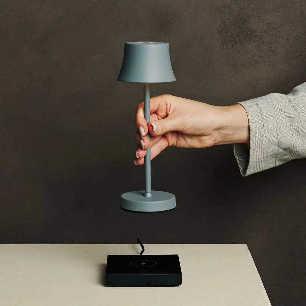 De Pijp Mini Mouse Grijs Oplaadbare Tafellamp | Draadloos opladen en dimbaar