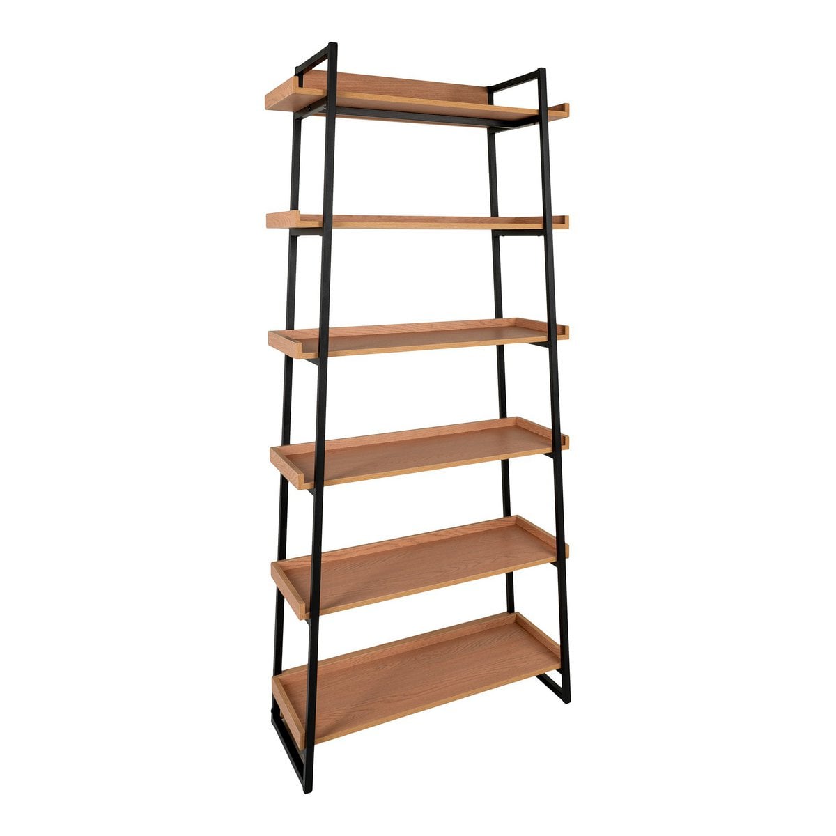 Sakai Boekenkast - As, Staal/Hout, 80x35x185 cm