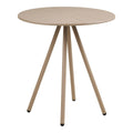 Barletta Bistrotafel, polypropyleen/staal, taupe, ø70x73,5 cm