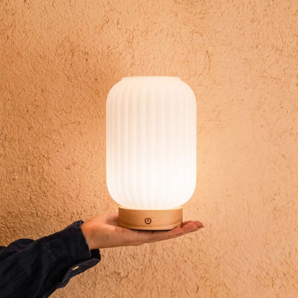 Lilly Lichtbruine Unieke Oplaadbare Lamp | 3 lichtmodi, dimbaar en batterijduur van 100 uur