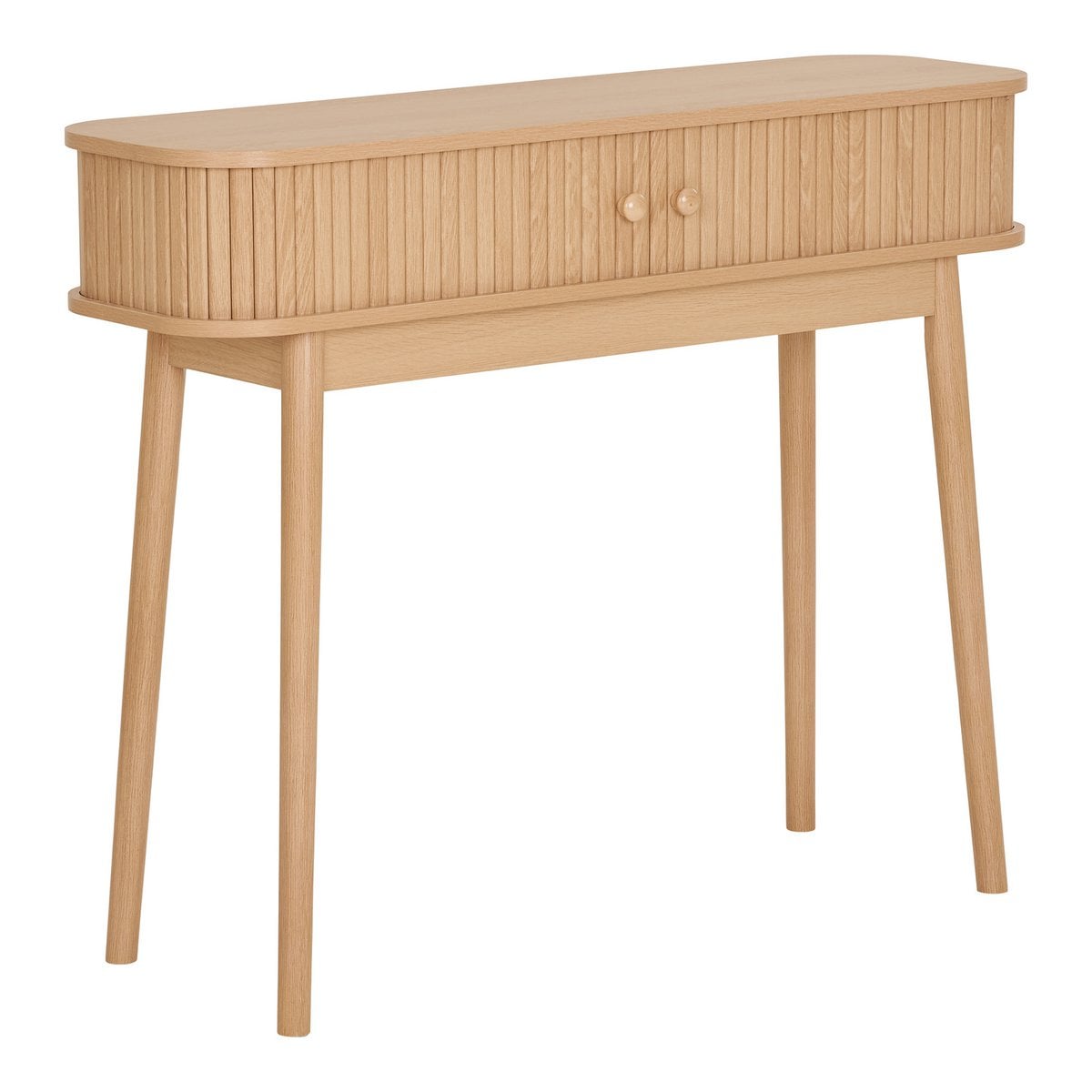 Nikko Consoletafel - Natuurlijk, MDF/Genen, 100x30x80,5 cm