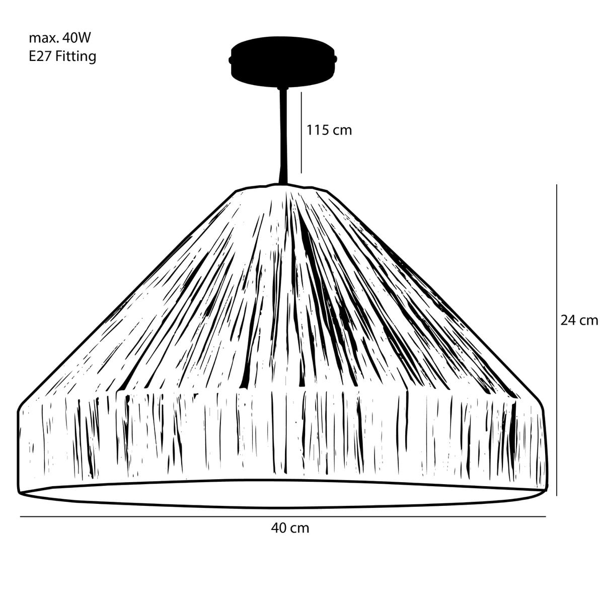 Hanglamp Elisa Lichtbruin