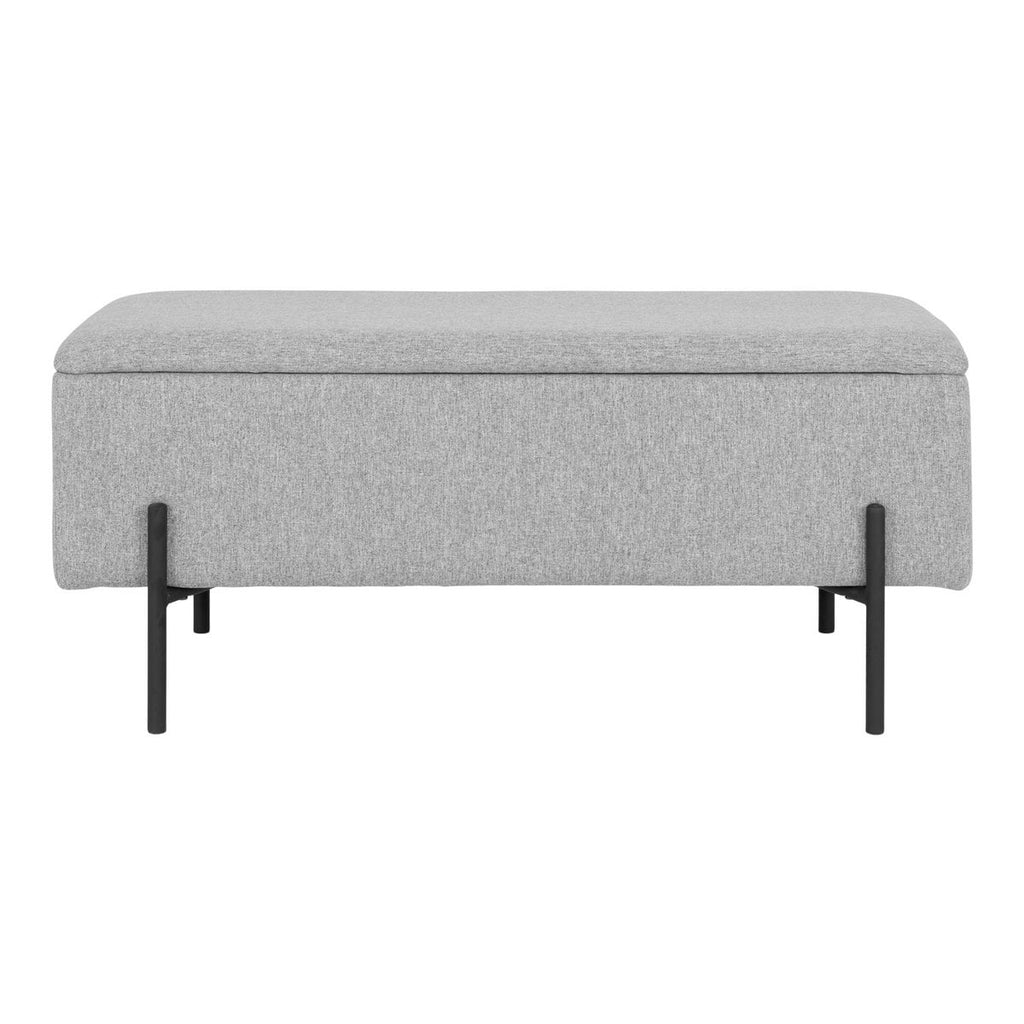 Watford Bank - Lichtgrijs, polyester, 95x36,5x43cm
