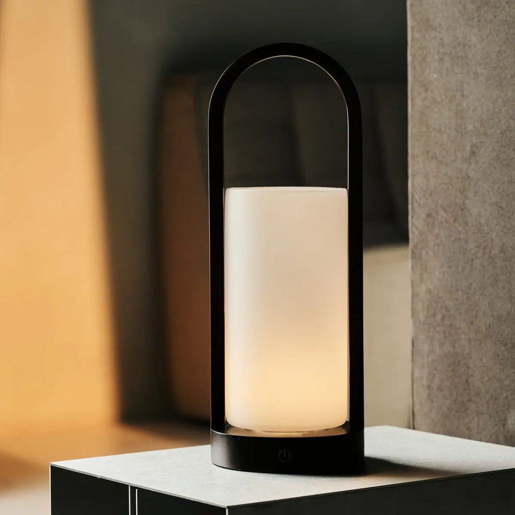 Evie Donkerbruine Oplaadbare Houten Tafellamp | Dimbaar, draadloos en 3 lichtmodi