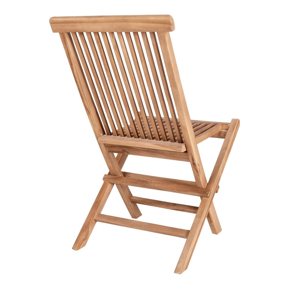Toledo Eetkamerstoel - Natuurlijk, Teak, 62x46x89 cm - Set van 2