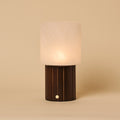 Ingmar Dark Brown Rechargeable Table Lamp | Cordless, 3 Light Colors & Dimmable