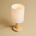 Boris Lichtbruine Lamp | Snoer- en stoffen kaplamp