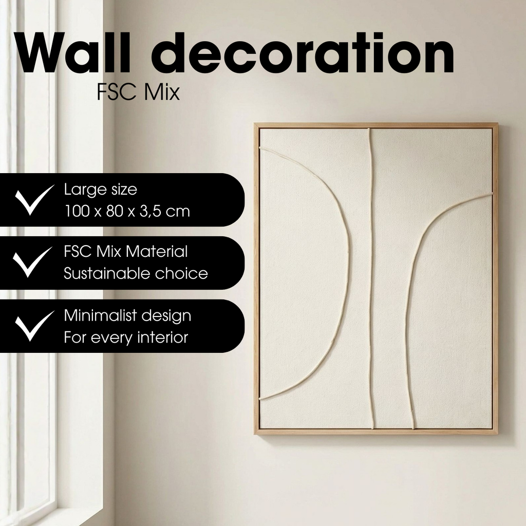 Wanddecoratie  Beige