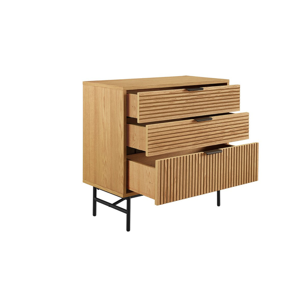 Ladekast 80 cm eiken echt houtfineer